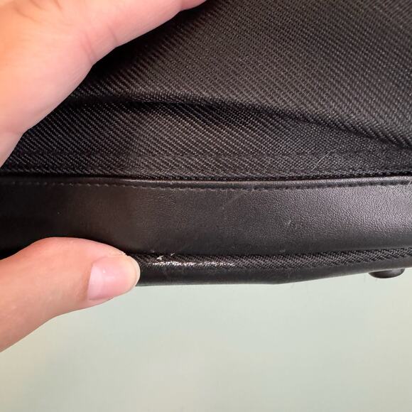 Chrome Azzaro Duffel Duffle Shoulder Hand Bag Travel Leather Gym Weekender Black - Picture 5 of 11